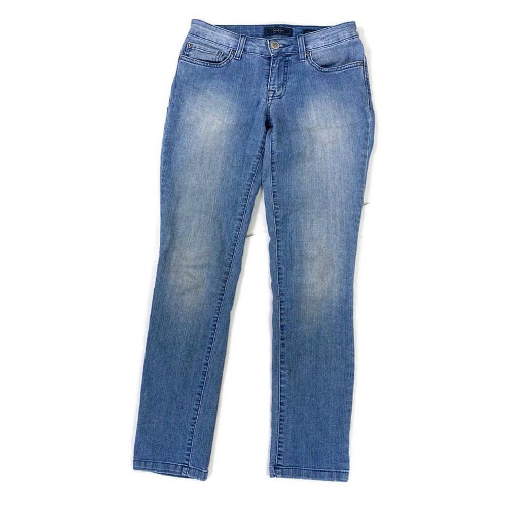 Jessica Simpson Forever Jeans Low Rise Skinny Denim Blue Womens sz 26 Light Wash - Picture 10 of 10